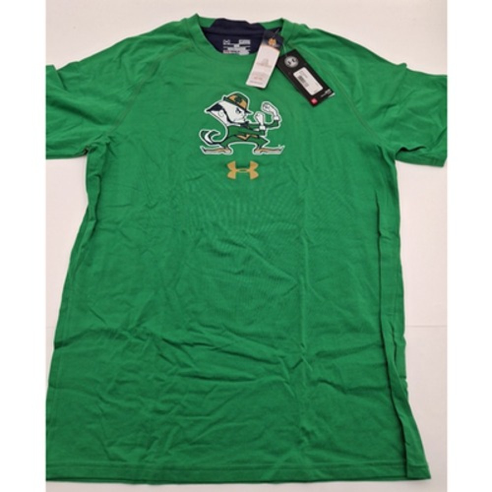 Notre Dame Fighting Irish Under Armour HeatGear Loose Anti-Odor T-Shirt (S), NWT